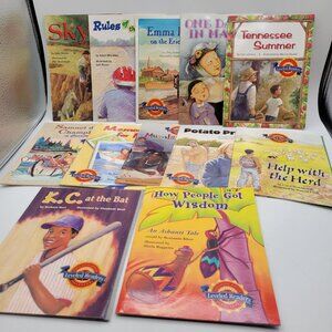 Houghton Mifflin Leveled Readers Huge Lot of 12 Booklet Books for Level 4  BK093